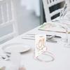 15PCS Table Number Holders Glasses Shape Multifunctional Slick Finish Iron Wire Picture Holder