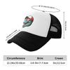 Cool Happy Dinosaur Funny Anime Camping Mesh Baseball Caps For Womens Unisex Male Beach Sun Hat Hip Hop Trucker Cap