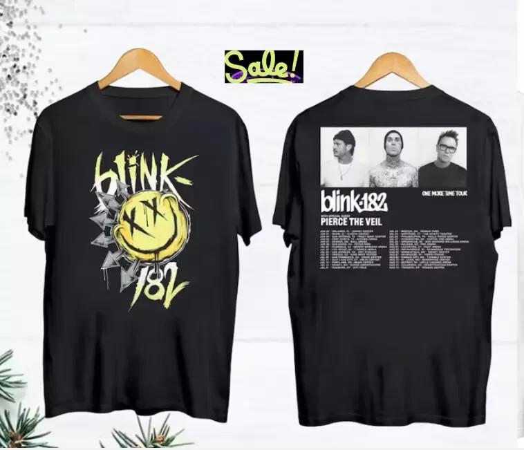 

Tour World 182 Blink 2024 T-Shirt Band Concert Blink-182 Size S-5xl Gift Fan Unisex T-Shirt XXL
