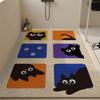 Bathroom Floor Mat Cartoon Wind Silk Ring Non-Slip Mat Shower For The Elderly And Children Bath Floor Mat Anti-Drop Mat Can Be