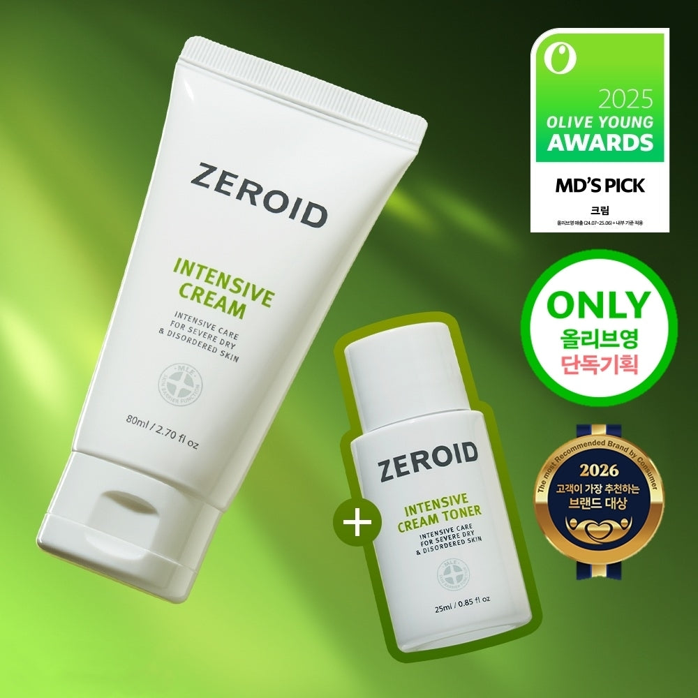 ZEROID Intensive Cream 80ml (+25ml) Main Product + Cream Toner 25ml