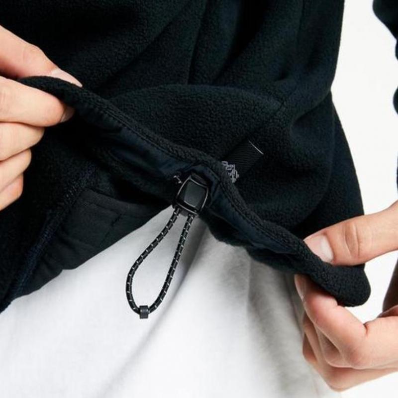 New Balance Short Wool Fleece Stainless Steel Zip Up Nbmdd42913 2