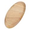Round Wood Tea Tray Sushi Snacks Fruits Serving Plate Dish for Home Restaurant 18*18cm