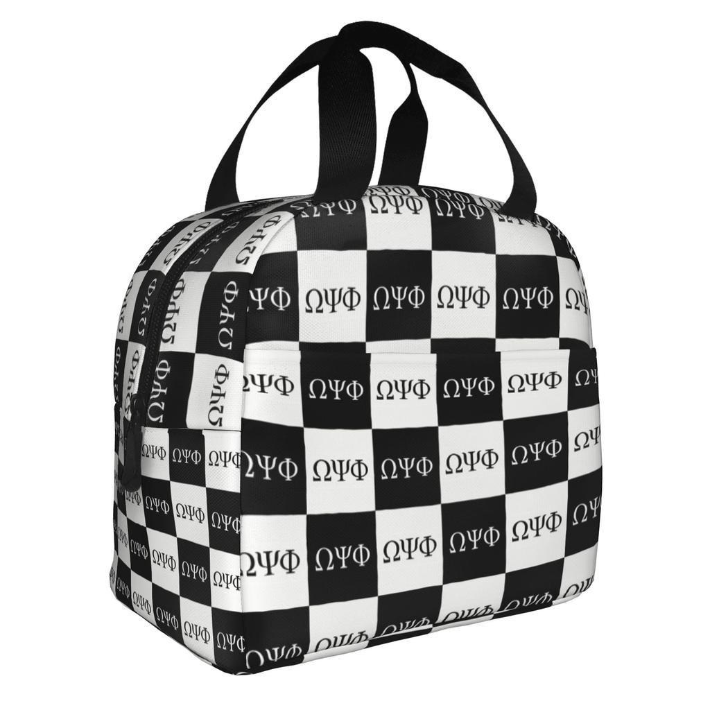 African American Psi Phi Fraternity Inc  Lunch Bag Women  Cooler Warm Insulated Lunch Boxes for School