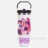 30Oz K-Pop Portable Car Cup Stainless Steel Thermos Cup with Straw Travel Sports Water Bottle with Handle Cover Coffee Vacuum Flask