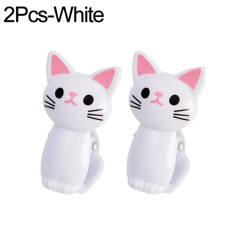 

20/2 шт. мультяшные зажимы для кошачьей еды, пластиковые зажимы для закусок, зажимы для белья, вешалки для одежды, зажимы для хранения на рабочем столе в офисе