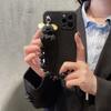 Apple Phone Case Is Suitable For Iphone16/15/14/Xr/Xmax Solid Color All-Inclusive Straight Edge Bracelet Personality