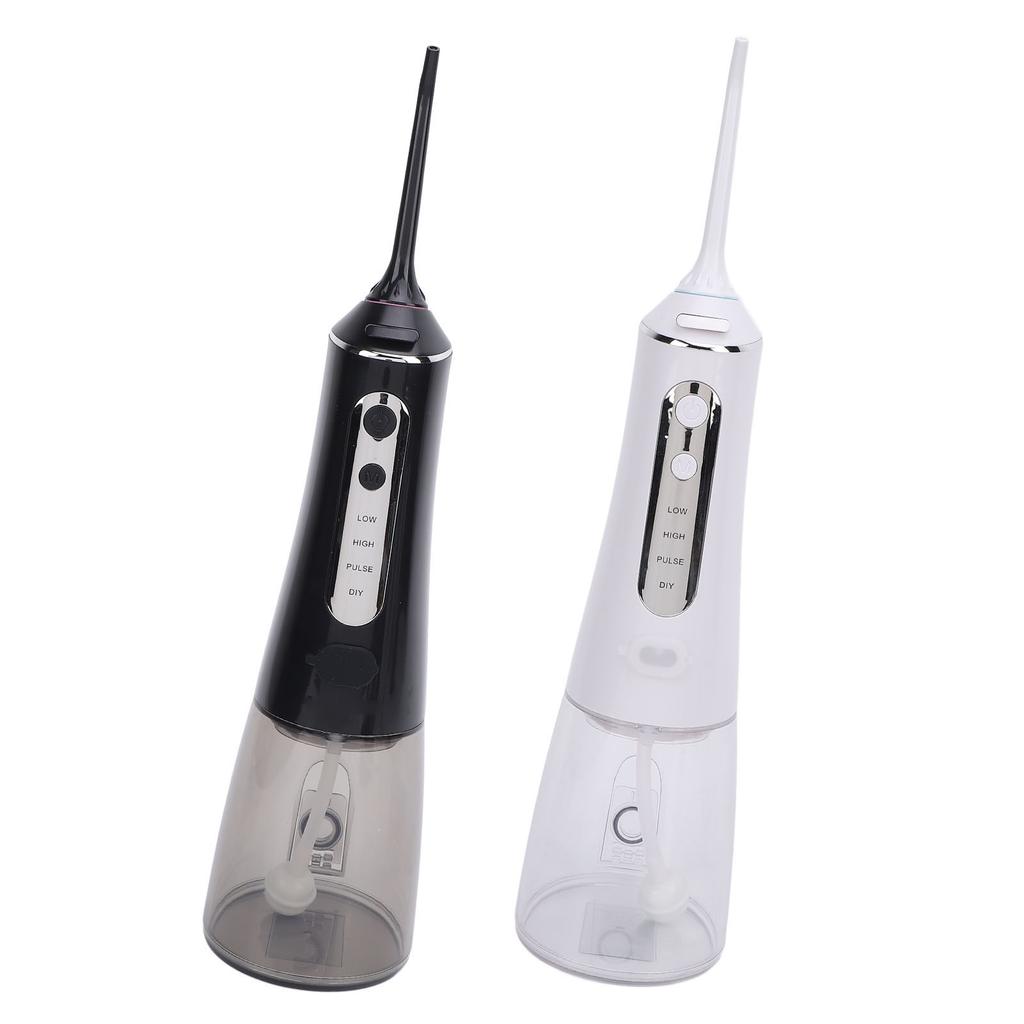 Portable Oral Irrigator 300ml Tank 4 Modes Water Resistant Cordless Teeth Cleaner for Home Office Tr