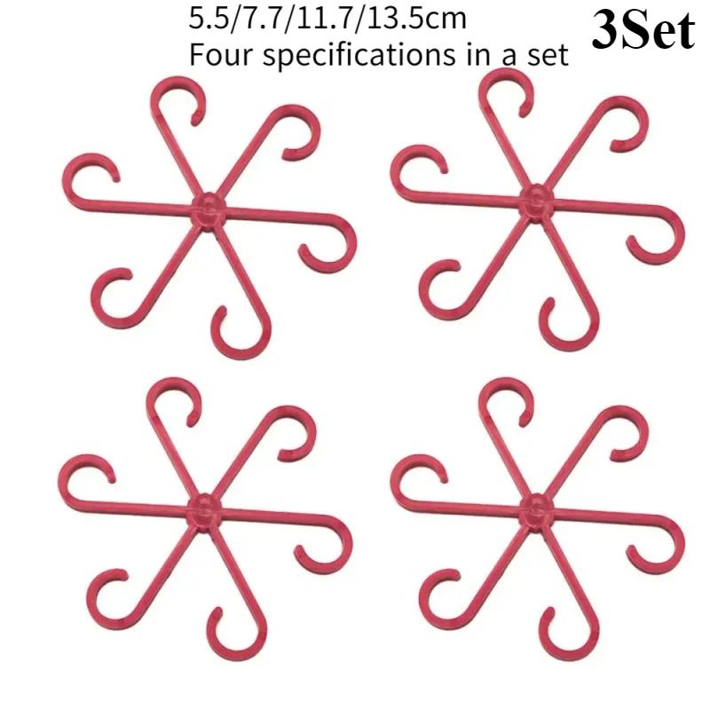 1/2/3Sets Reusable Plant Stem Folding Frame Garden Tools No Stake Trellis Plant Stem Support Support Branches Stem Organizer