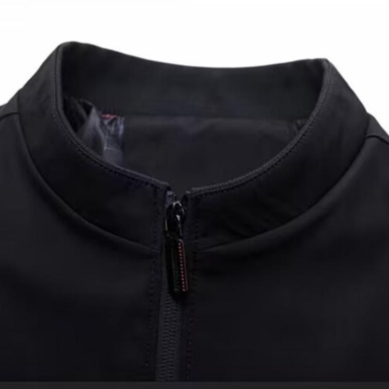 Men's Jackets Spring and Autumn Casual Jackets Men's Tops Loose Stand-up Collar Business