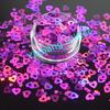 Christmas Decoration Hollow Heart Glitter Cosmetic Grade Shaped Glitter Powder for Make-up Nail Party Decoration Tumbler