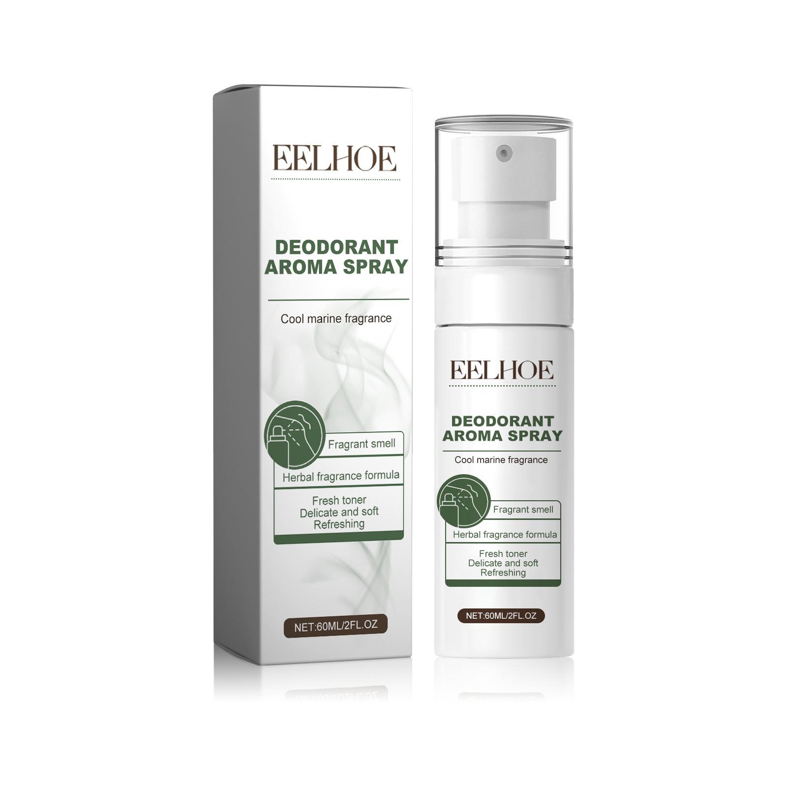 

Eelhoe 1 шт., парфюмерный спрей для тела, запаха пота, парфюмерный спрей для мужчин и женщин, удаляет запах подмышек, стойкий аромат пота, спрей для ухода за кожей 60ml