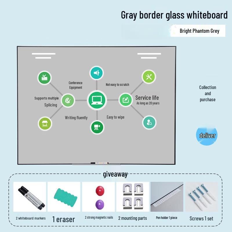 YiPan HC Aluminum Frame Magnetic Whiteboard