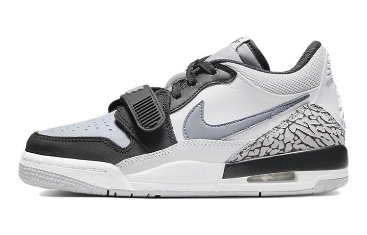 Jordan Legacy 312 Low White Black Grey GS CD9054-105 36