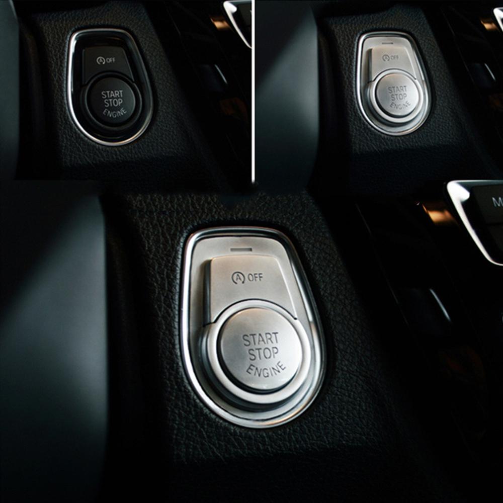 1 Set Car Ignition Start Stop Switch Cover For BMW 1 2 3 4 Series