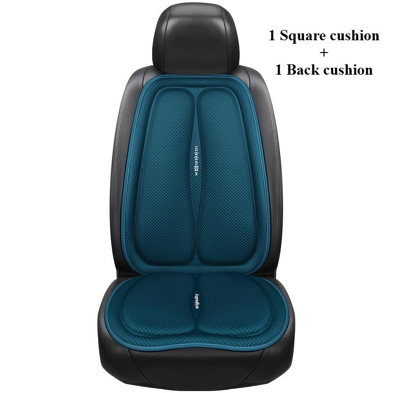 

[2 шт. Подушка для автомобильного сиденья] Набор из 2 шт. Универсальная подушка для автомобильного сиденья + накладка на спинку, Удобная с эффектом снятия давления, Летний прохладный дышащий не душный коврик 2pcs
