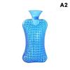 Portable Pvc Hot Water Bottle 3D Raised Dot Leak-Proof Hot Water Bag 1800Ml Explosion-Proof Massage Hot Water Bottle Pain Relief