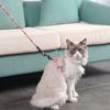 Outdoor Walking Adjustable H-shped Cat Vest Dog Harness and Leash Pets Leash Belt Cat Harness  Set