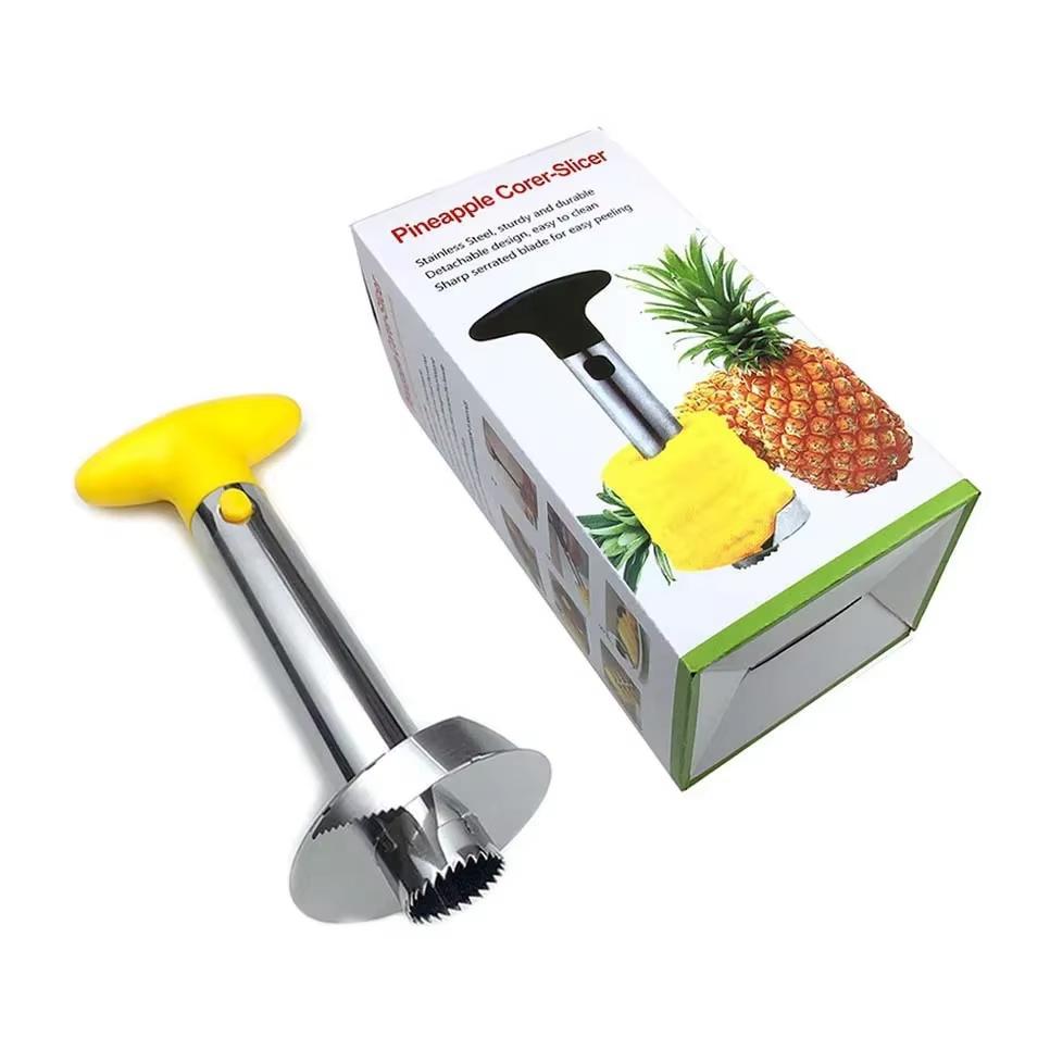Stainless Steel Pineapple Slicer Corer Pineapple Extractor Spiral Pineapple Peeler Simple Kitchen Tool