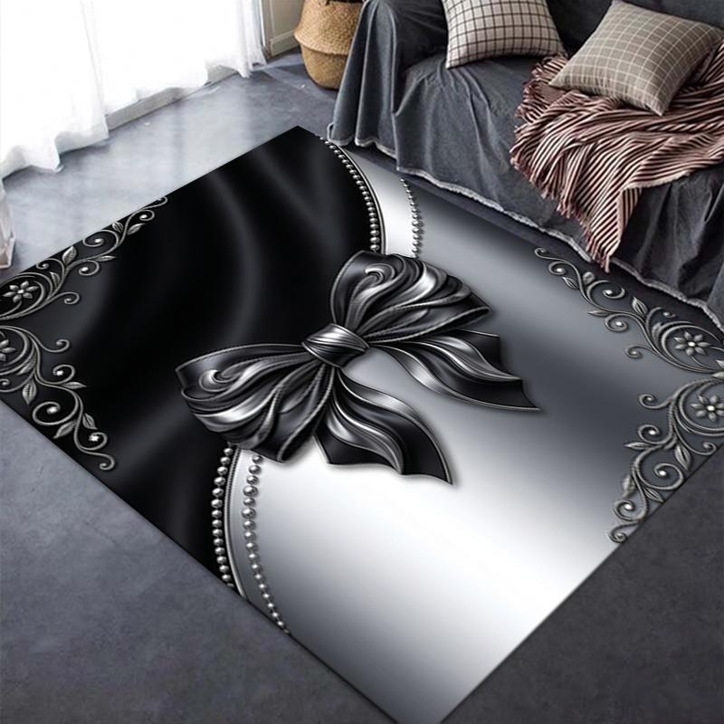 2025 New Gorgeous bow Carpet Rug for Living Room Bedroom Home Sofa Decoration,Kids play Non-slip Floor Mat