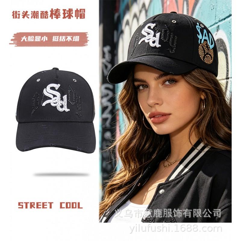 Unisex Embroidered Baseball Cap With Full Design Streetwear Dad Hat Cotton Adjustable Fit