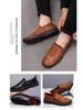 Herren Frühling 2025 Weiche Leder Slipper - Perforierte Freizeit-Slipper
