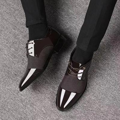 Oxfords Schuhe Businesskleid Mann Offizieller Gesellschaftsschuh für Herren Schnürschuhe Günstiger Ausverkauf 39 Lässig Gentleman Elegant und Klassisch