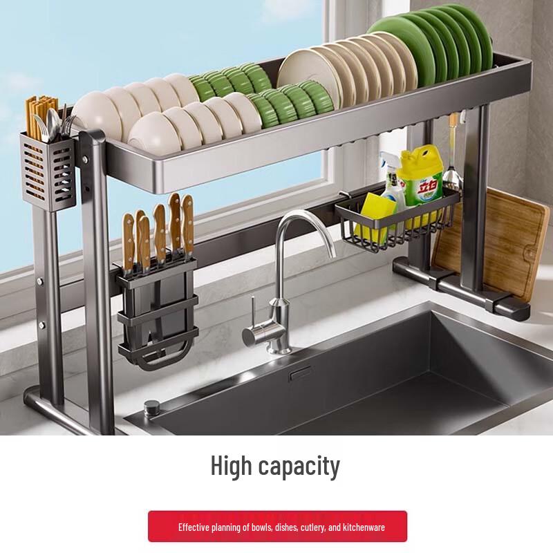Yunshuang Aluminum Countertop Dish Drying & Storage Rack