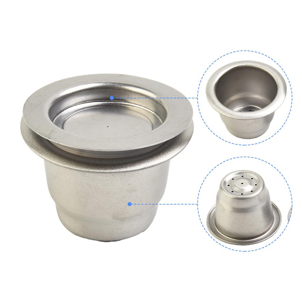 High Quality Coffee Capsule Cup Coffee Toos Reusable Saving Stainless Steel 3.7*2.7cm Filter Element For Nescafe
