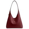 Coach Brooklyn 28 Logo Chiusura Magnetica Pelle a Grana Naturale Borsa a Spalla Tote Media da Donna Rosso Profondo Rubino CU068-B4XEP