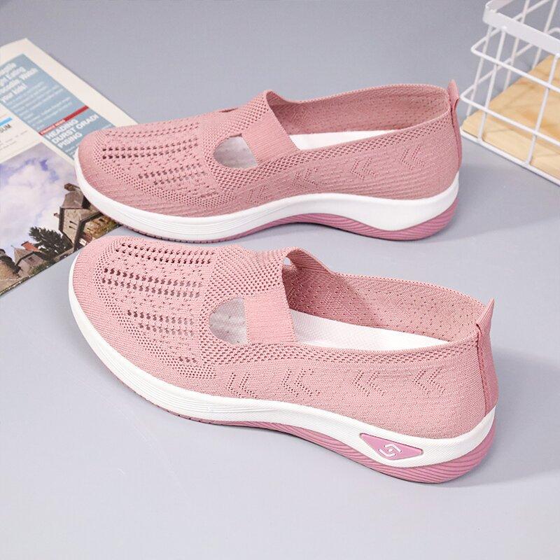

Mesh fly-woven shoes children s summer leisure one-pedal soft-soled breathable shoes walking shoes 41