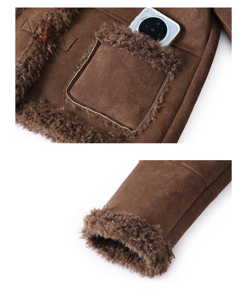 Women's Plus Velvet Warm Coat for Ages 40-60: Middle-Aged and Elderly Fashion