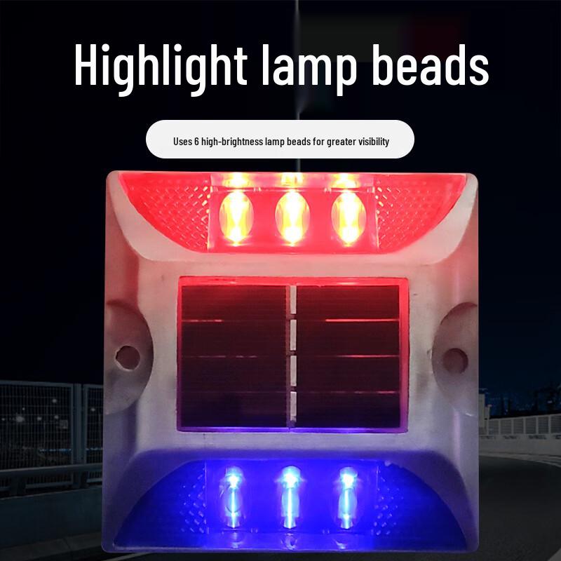 Solar Powered Flashing Road Stud Warning Light
