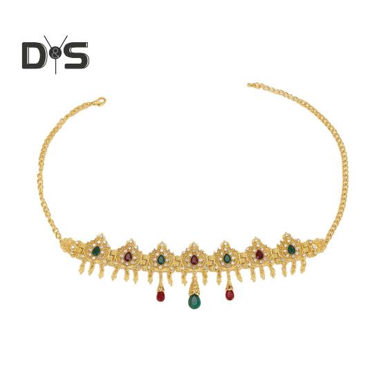 

Свадебный лобный цепочка с резными стразами и кисточками, головной убор с регулируемой длиной, свадебный аксессуар для волос разноцветный