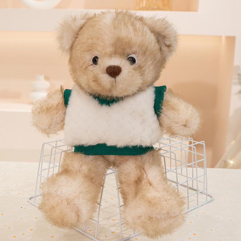 New Cute Maillard Bear Doll Creative Plush Toy Bear Doll Children's Birthday Gift Girls