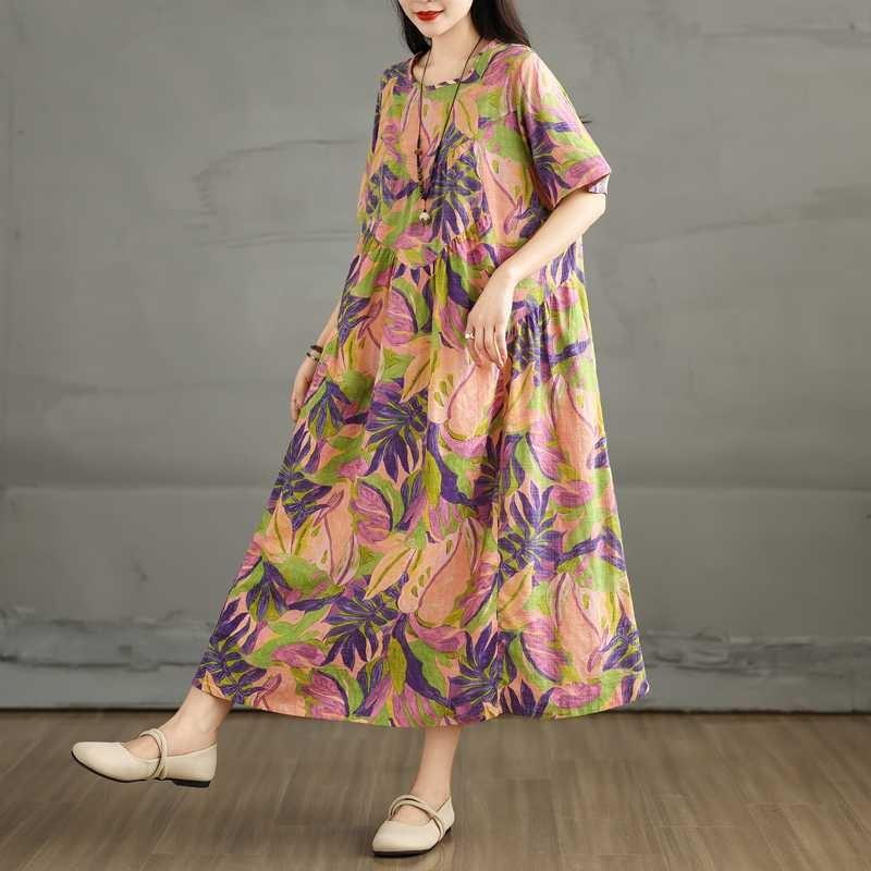 

Women s Washed Cotton Long Dress Large size XL