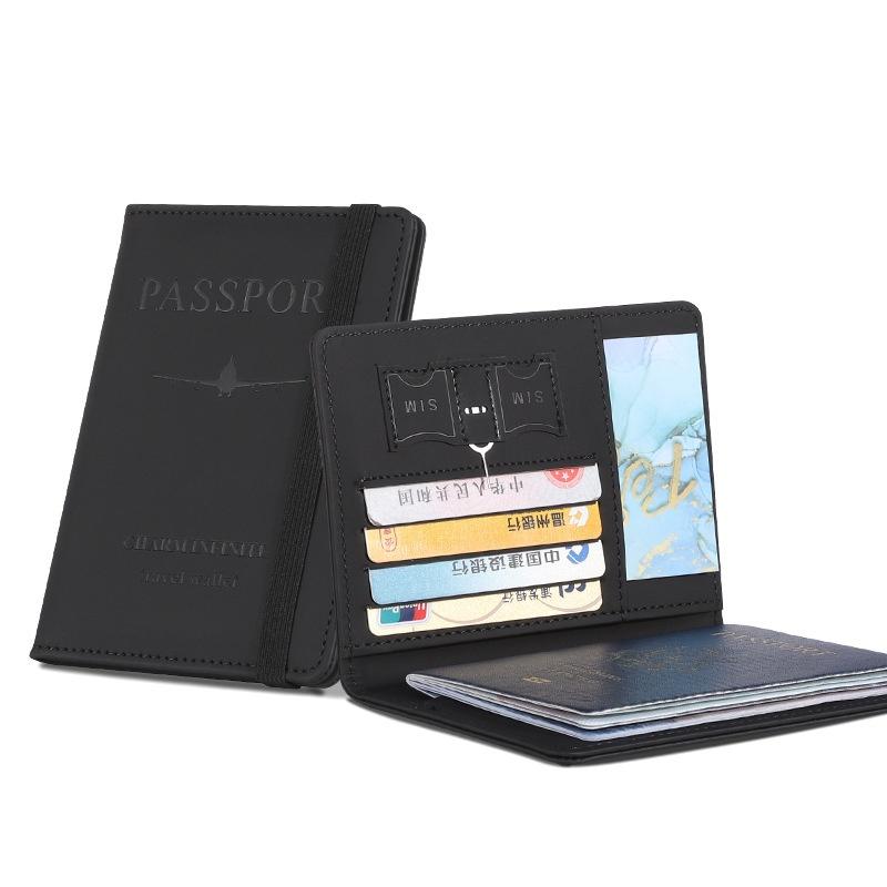 Custodia per passaporto impermeabile, custodia da viaggio in pelle PU, portafoglio per carte di credito, grazioso libretto per passaporto per donne/uomini