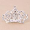 Korean-Style Rhinestone Kids' Crown Hair Comb - Cute Tiara Hair Clip for Girls, Sparkly Headpiece Perfect for Dance Performances