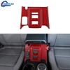 Window Lift Switch Panel Decor Cover for Ford Bronco 4 doors Red Carbon Fiber