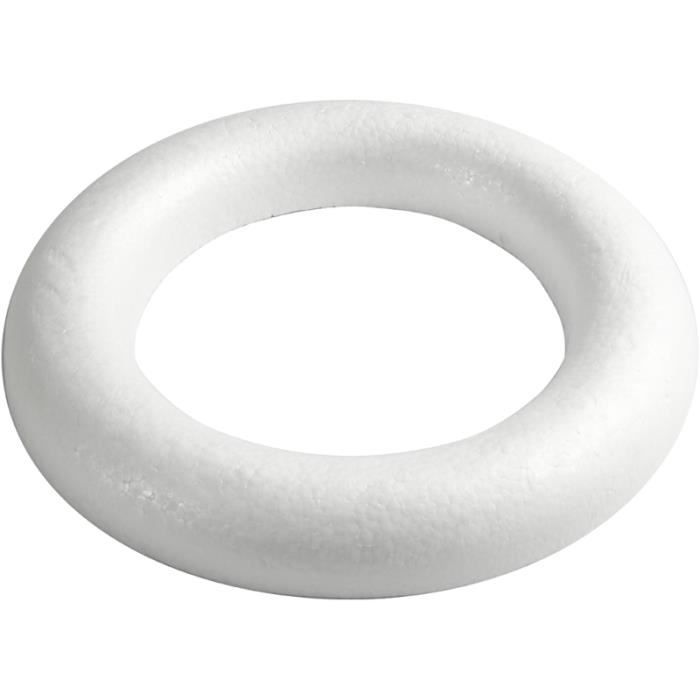 Polystyrene Ring - White - 35 Cm - 1 Pc