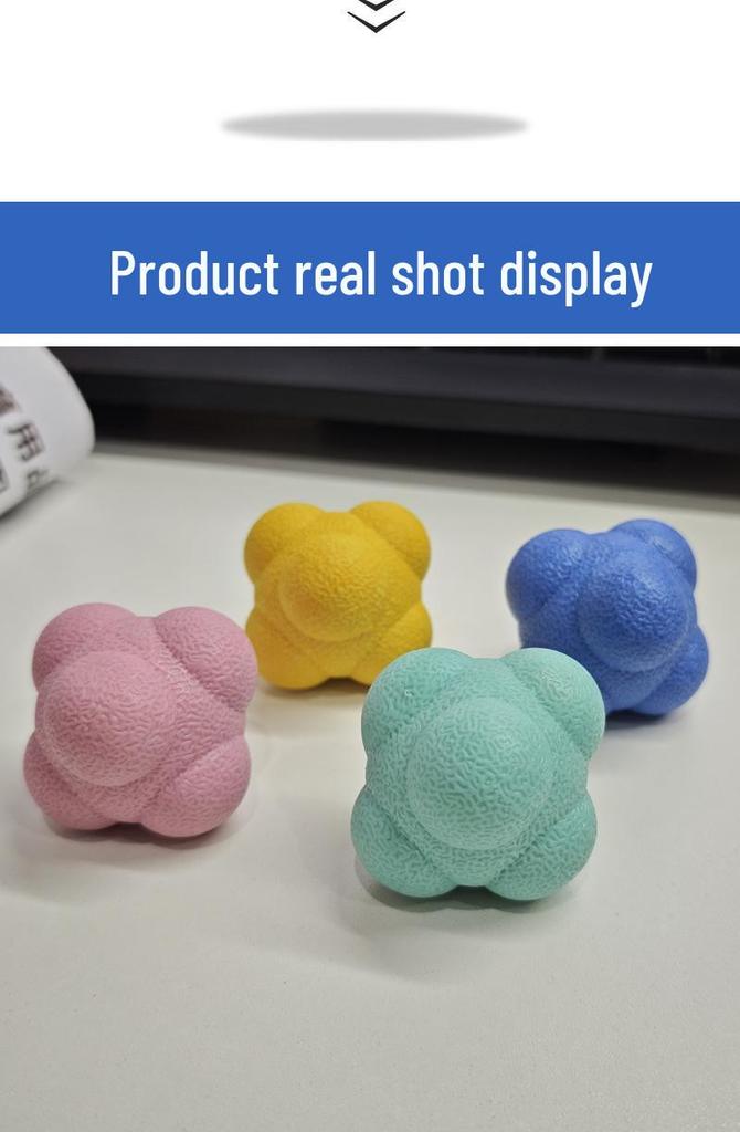 Hexagonal Agile Reaction Ball: Sensory Integration & Hand-Eye Coordination Trainer for Kids