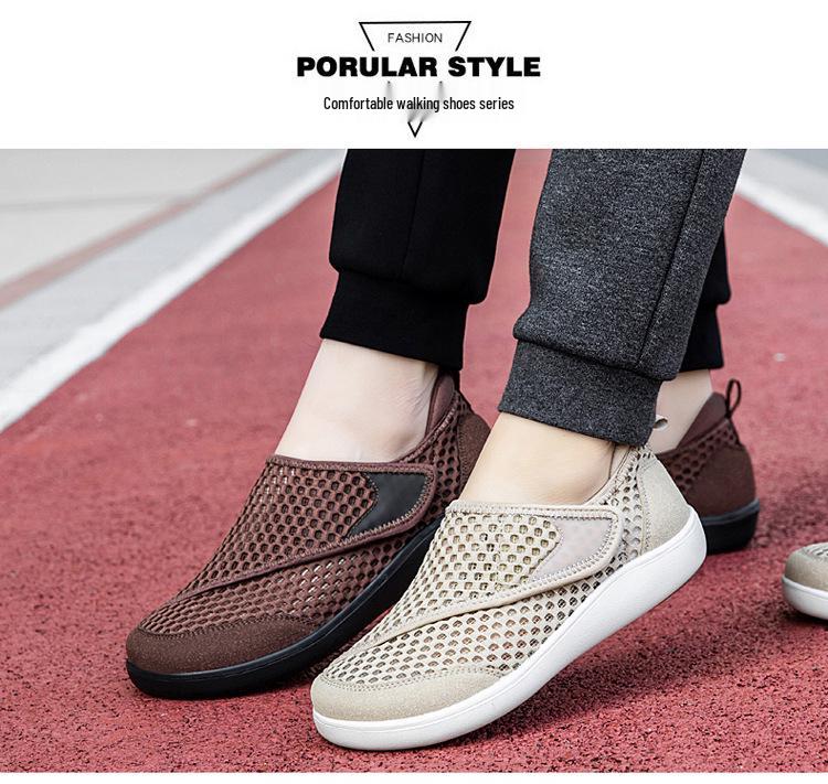 Damen atmungsaktive Sport-Mesh-Schuhe für breite Füße - Rutschfest, Große Größen für Mütter & Senioren