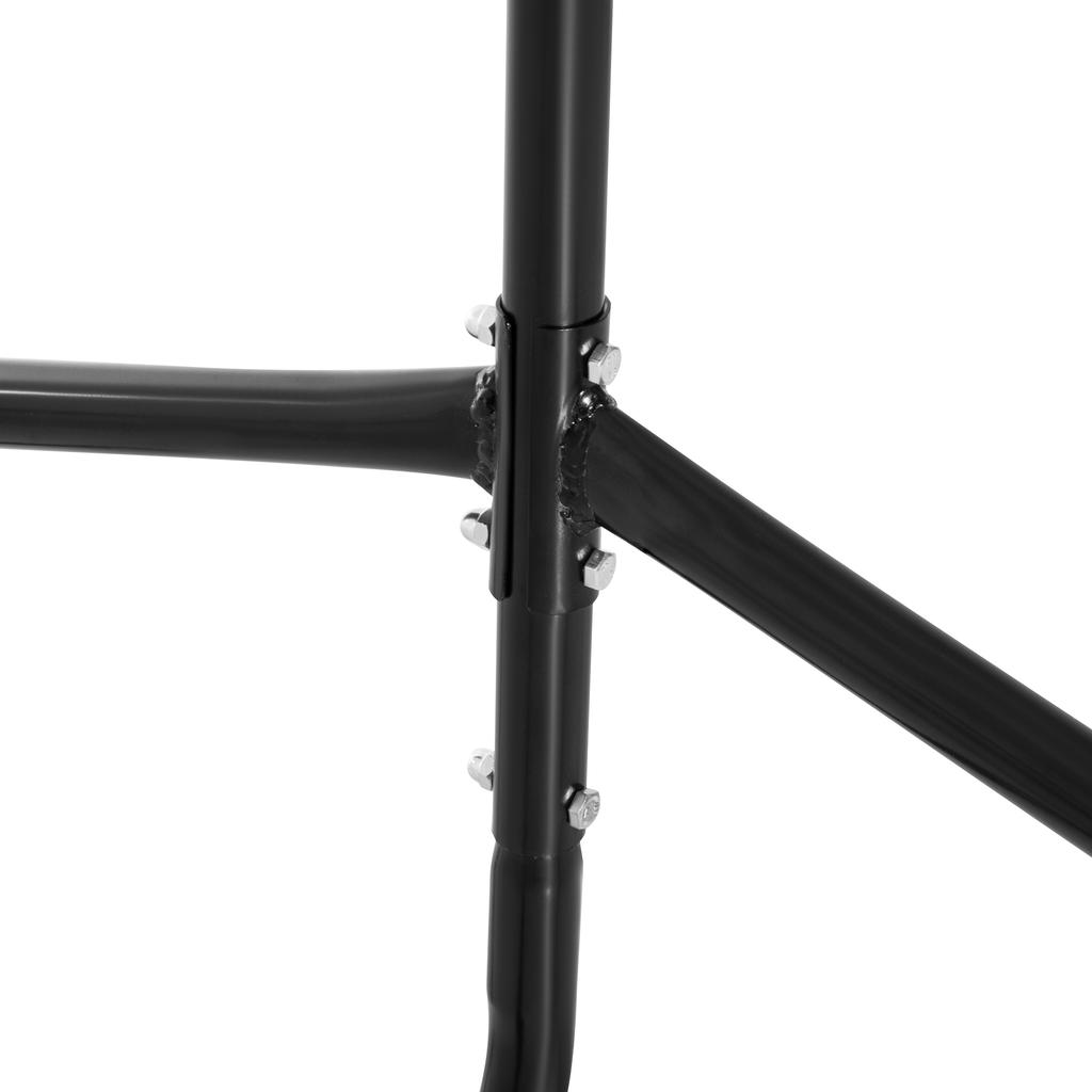 Metal Clothes Rack with Wheels, 150x60x170cm, Black