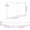 Outdoor Sofa Cushion Set 3 Pcs Royal Blue Polyester