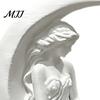 Delicate Textured Figurine Moon Goddess Fairy Figurine, Matte White Sculpture, 3D Printed PLA Bookshelf Ornaments Winged Statue, Mystical Fantasy Home