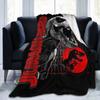 Jurassic T-Rex Grid World Blanket Flannel Spring/Autumn Logo Breathable Lightweight Throw Blankets for Travel Bedroom Quilt