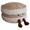 Cute Plush Cake-Shaped Stool - Removable Cover Pouf For Living Room Tatami Footrest & Shoe Changing Decorative Stool Gift