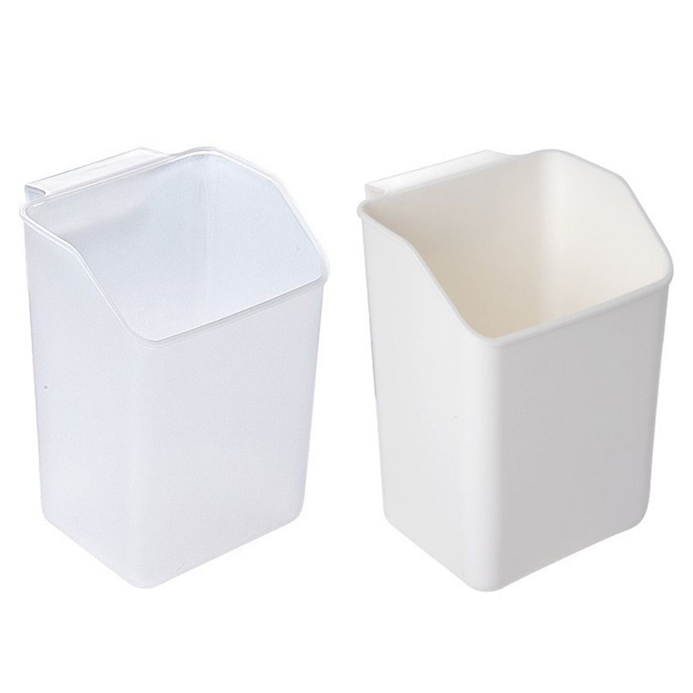 Plastic Kitchen Storage Basket Removable with Detachable Hook Bathroom Storage Box Easy Installation Desktop Cleaning