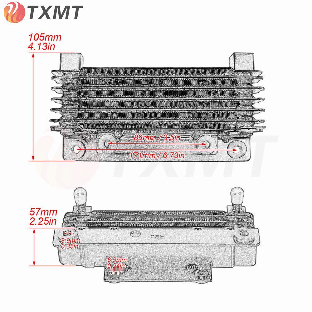 Harley Glide Road King Oil Cooler Radiator (2009-2016)