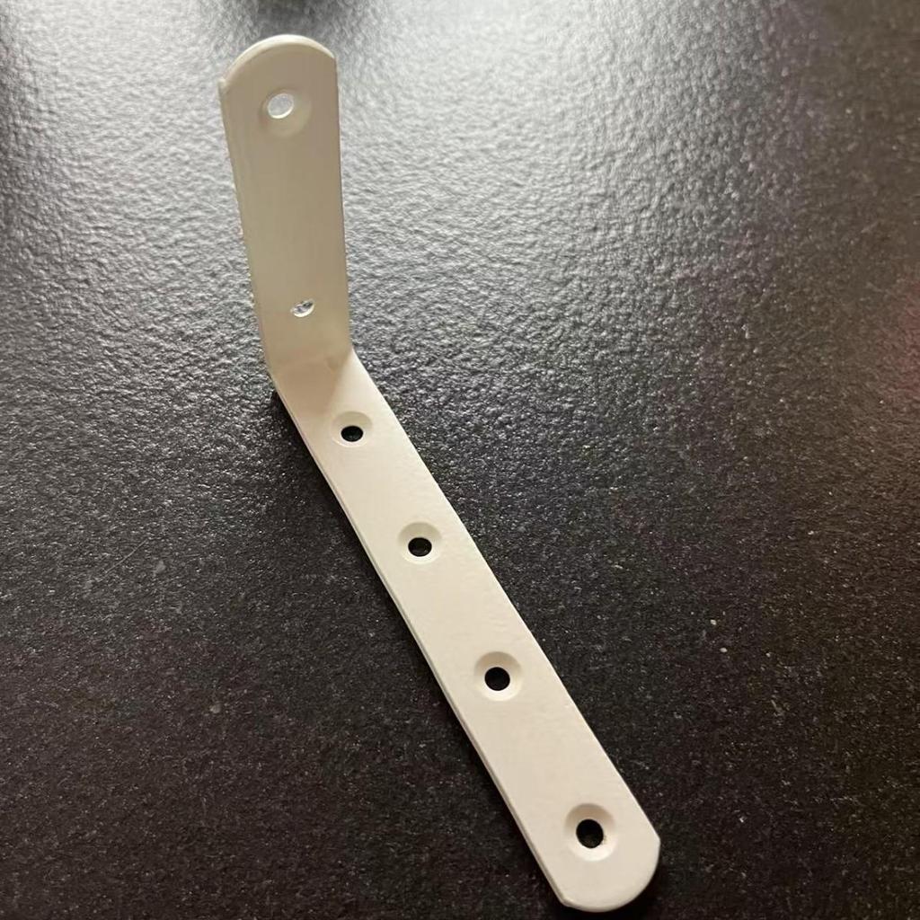 125x75 Black L-Shaped Angle Bracket for Wall Mounting, 90° Right Angle Iron Brace, Cargo Support Fastener